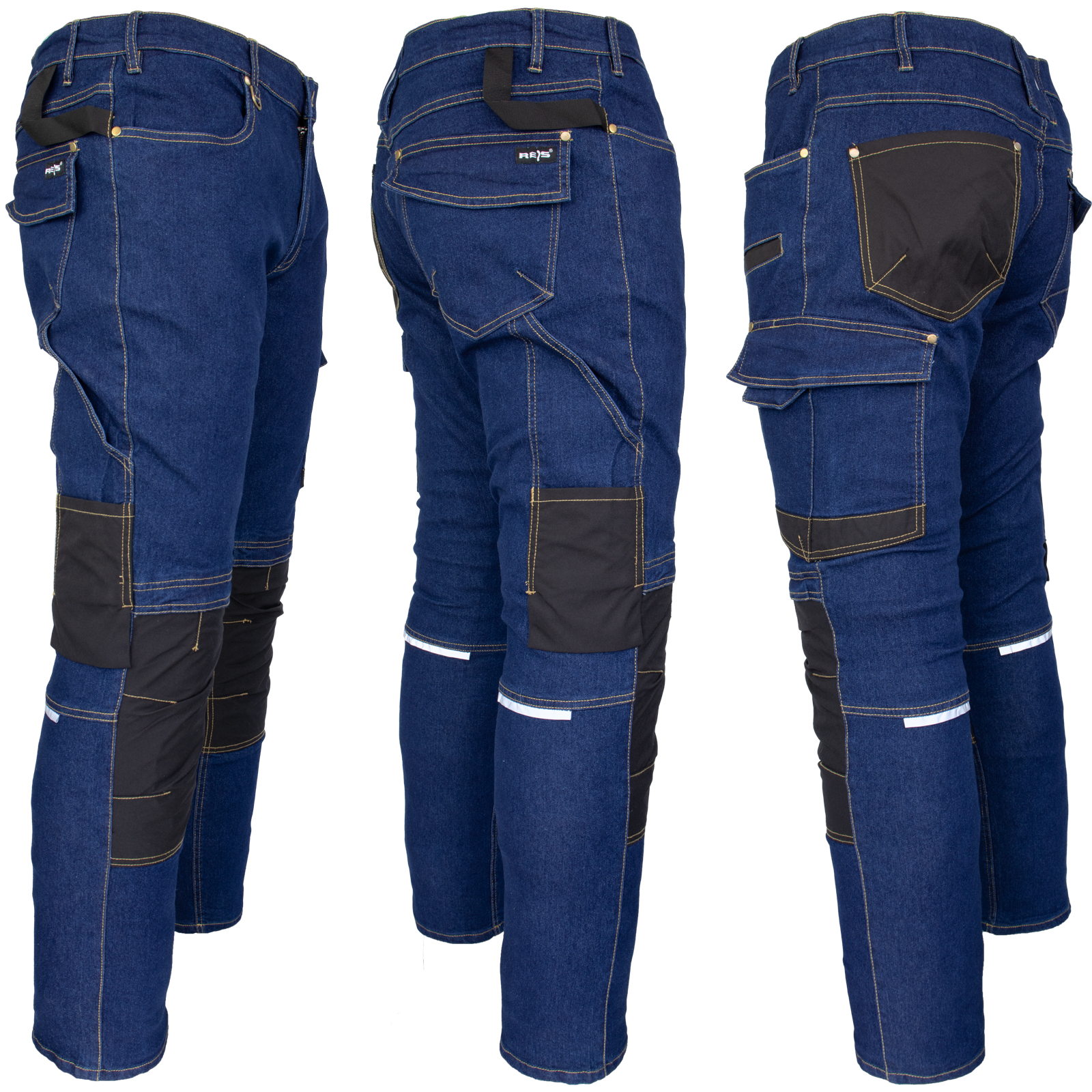 Stretch-Denim-Arbeitshose JEANS STRETCH BLUE Stretch-Denim-Arbeitshose JEANS STRETCH BLUE