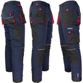 Winter-Overall PROFI NAVY RED