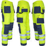 Reflektierende Taillengamaschen PROFI HIVIS NAVY