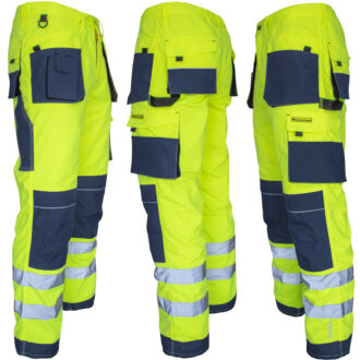 Reflektierende Taillengamaschen PROFI HIVIS NAVY