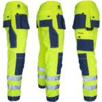 Reflektierende Taillengamaschen PROFI HIVIS NAVY