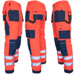 Reflektierende Overalls PROFI HIVIS NAVY RED
