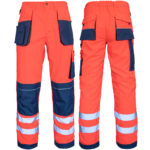Reflektierende Overalls PROFI HIVIS NAVY RED