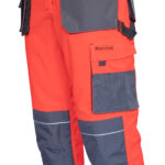Reflektierende Overalls PROFI HIVIS GRAU ROT