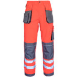 Reflektierende Overalls PROFI HIVIS GRAU ROT