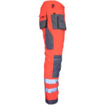 Reflektierende Overalls PROFI HIVIS GRAU ROT