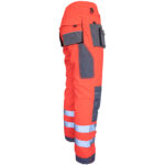 Reflektierende Overalls PROFI HIVIS GRAU ROT