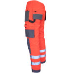 Reflektierende Overalls PROFI HIVIS GRAU ROT