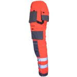 Reflektierende Overalls PROFI HIVIS GRAU ROT