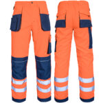 Reflektierende Overalls PROFI HIVIS NAVY ORANGE