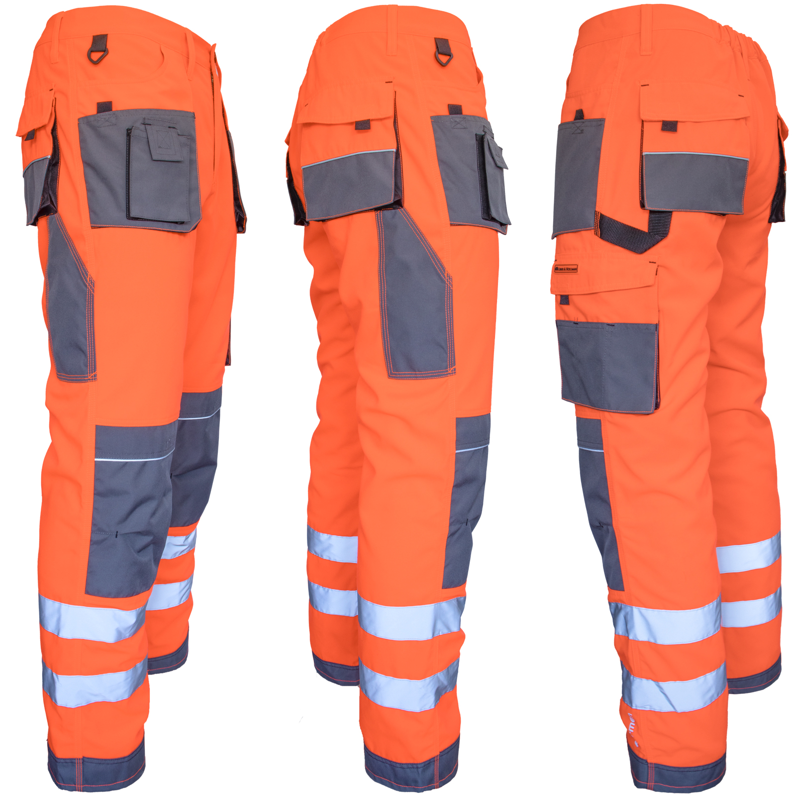 Reflektierende Overalls PROFI HIVIS GRAU ORANGE Reflektierende Overalls PROFI HIVIS GRAU ORANGE