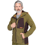 Arbeitsfleecejacke mit Kapuze NEWAGE KHAKI