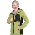 Arbeitsfleecejacke mit Kapuze NEWAGE LIME