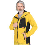 Arbeitsfleecejacke mit Kapuze NEWAGE GELB