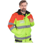 Reflektierende Jacke mit abnehmbaren Ärmeln 2in1 STRADA