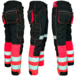 Reflektierende Overalls THORVIS RED