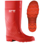 Arbeitsstiefel ANTIOXID PVC rot