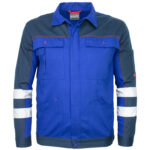 Baumwoll-Arbeitsjacke DELUX REFLEX ROYAL