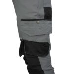 Latzhose aus Baumwolle mit Elastan HARVER AIR GREY