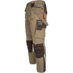 Winterarbeitshose mit Trägern 2in1 NEWAGE BROWN