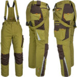 Winterarbeitshose mit Trägern 2in1 NEWAGE KHAKI