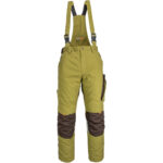 Winterarbeitshose mit Trägern 2in1 NEWAGE KHAKI