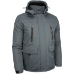 Winterarbeitsjacke mit Kapuze NORWAY GREY