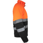 Fleece-Arbeitssweatshirt PROFI HIVIS BLACK