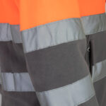 Fleece-Arbeitssweatshirt PROFI HIVIS GREY