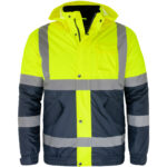 Reflektierende Winter-Bomberjacke ROAD YELLOW