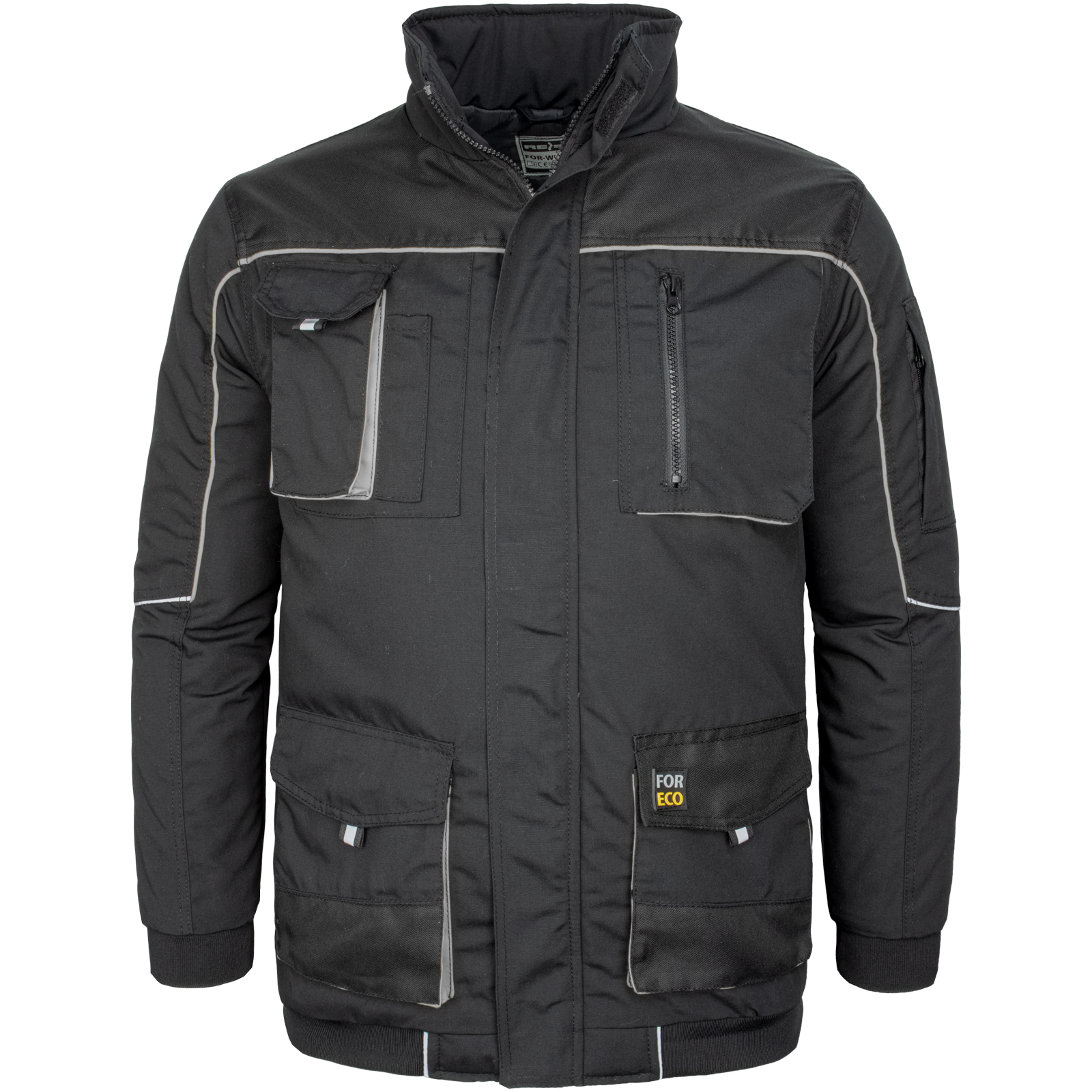 Winter-Arbeitsjacke FORCE BLACK GRAU Winter-Arbeitsjacke FORCE BLACK GRAU