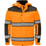 Reflektierende Winterjacke 2V1 MILE ORANGE