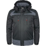 Winterarbeitsjacke mit Kapuze ZEALAND BLACK