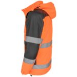 Reflektierende isolierte Arbeitsjacke mit Kapuze TORTON ORANGE