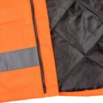 Reflektierende isolierte Arbeitsjacke mit Kapuze TORTON ORANGE