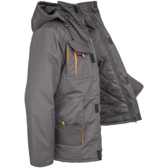 KING Winterarbeitsjacke mit Kapuze