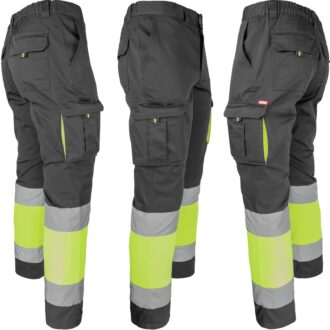 Reflektierende Hose mit Elastan MANNLAND HIVIS BLACK