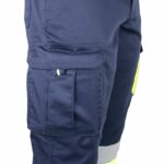 Reflektierende Hose mit Elastan MANNLAND HIVIS NAVY