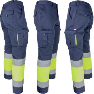 Reflektierende Hose mit Elastan MANNLAND HIVIS NAVY