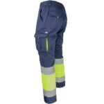 Reflektierende Hose mit Elastan MANNLAND HIVIS NAVY