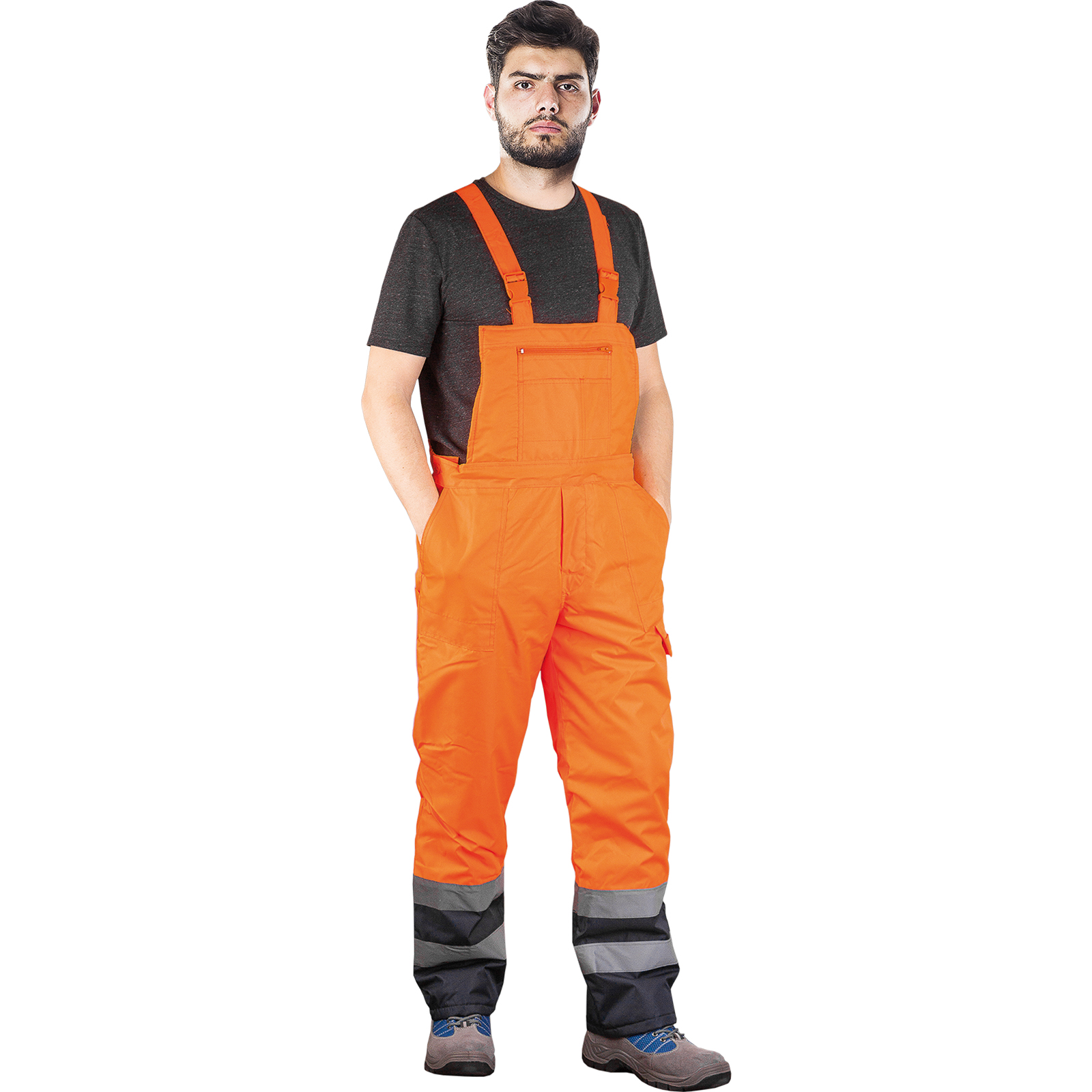 Reflektierende wasserdichte Winterhose PRO HIVIS ORANGE Reflektierende wasserdichte Winterhose PRO HIVIS ORANGE
