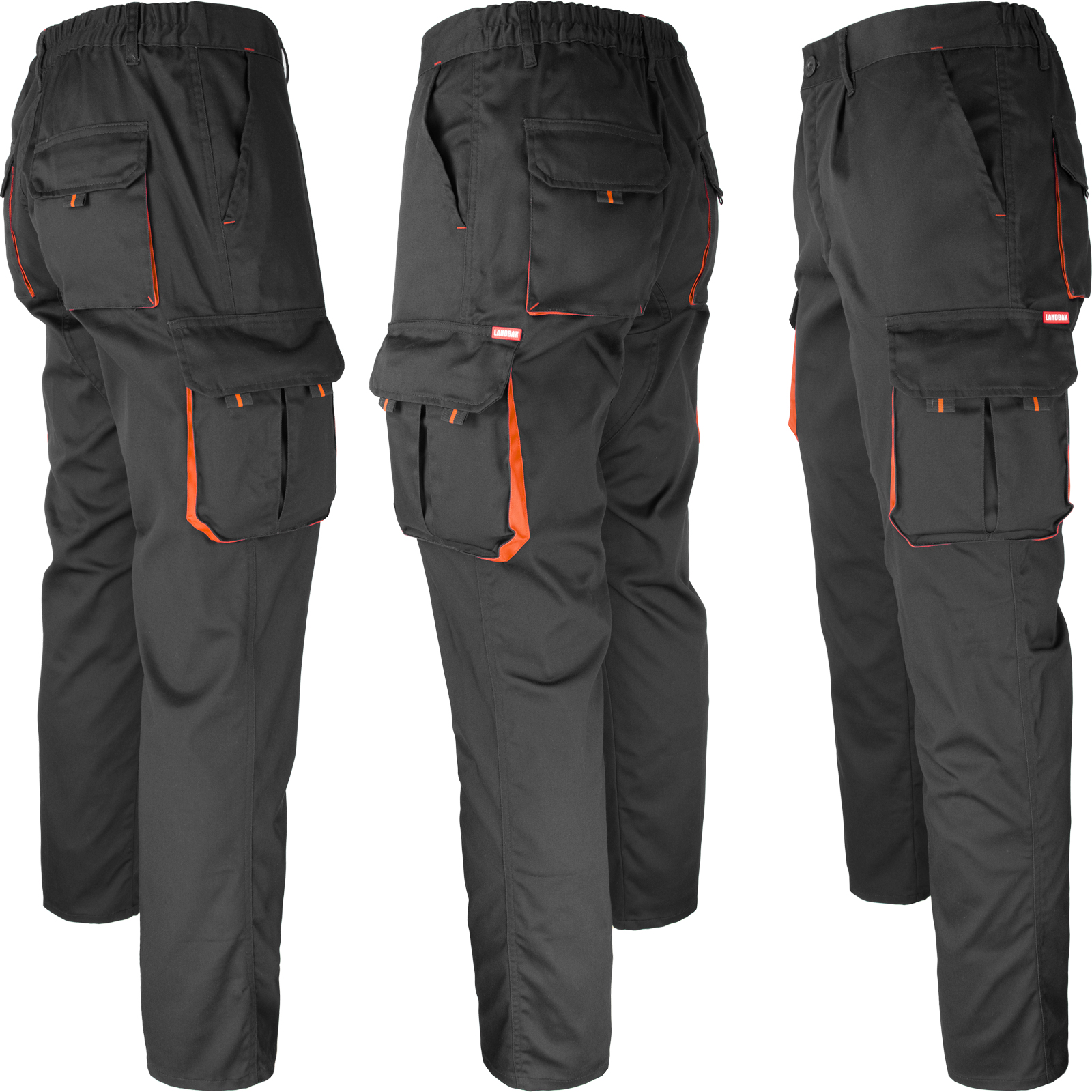 Arbeitshose mit Elastan MANNLAND BLACK Arbeitshose mit Elastan MANNLAND BLACK