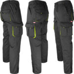 Arbeitshose mit Elastan MANNLAND BLACK YELLOW