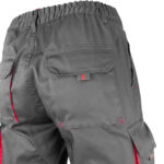 Arbeitshose mit Elastan MANNLAND GRAU ROT