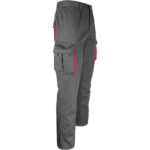 Arbeitshose mit Elastan MANNLAND GRAU ROT