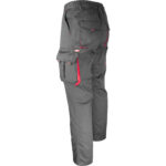 Arbeitshose mit Elastan MANNLAND GRAU ROT