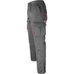 Arbeitshose mit Elastan MANNLAND GRAU ROT