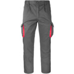 Arbeitshose mit Elastan MANNLAND GRAU ROT