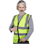 Reflektierende Weste mit Reißverschluss ALEXIS MESH