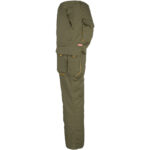 Arbeitshose mit Elastan MANNLAND KHAKI ORANGE